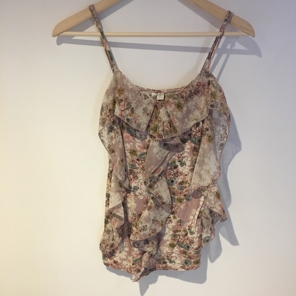Lauren Conrad Floral Tank Top